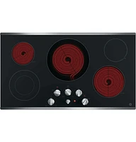 GE JP3536SJSS 36 inch Stainless Electric Cooktop | Electronic Express