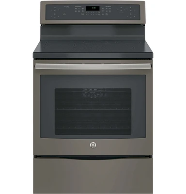 GE Profile PHB920EJES 5.3 Cu. Ft. Slate Free-Standing Convection Range with Induction | Electronic Express