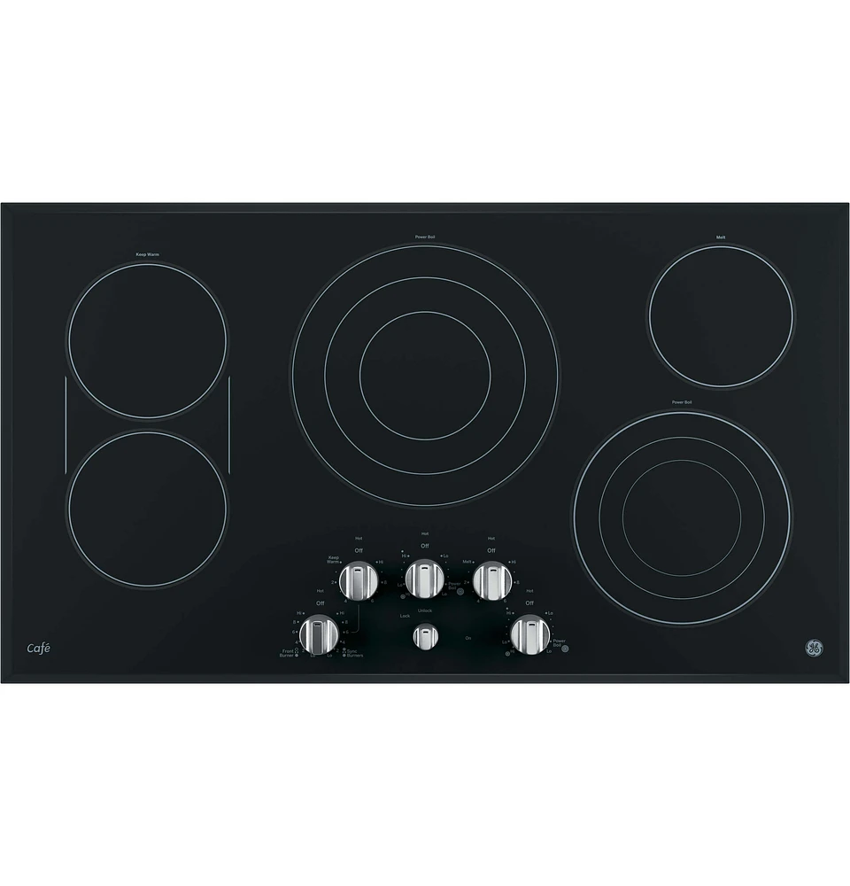 Café CP9536SJSS Stainless Cafe 36 in. 5 Burner Electric Cooktop | Electronic Express