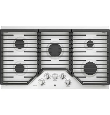GE PGP7036DLWW 36 Inch 5 Burner Gas Cooktop | Electronic Express