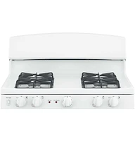 GE 5.0 Cu. Ft. White Free-Standing Gas Range | Electronic Express