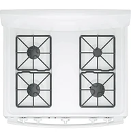 GE 5.0 Cu. Ft. White Free-Standing Gas Range | Electronic Express