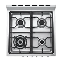 Haier HCR2250AGS Stainless 24 in. 2.0 Cu. Ft. Gas Free-Standing Range | Electronic Express