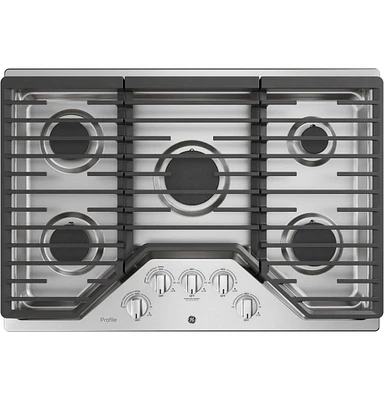 GE PGP7030SLSS 30 Inch 5 Burner Gas Cooktop | Electronic Express