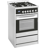 Haier HCR2250ADS Stainless 24 in. 2.0 Cu. Ft. Dual-Fuel Free-Standing Range | Electronic Express