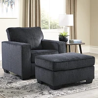 Ashley Furniture 8721314 Altari Slate Ottoman | Electronic Express