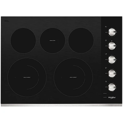 Whirlpool WCE77US0HS 30 inch 5 Burner Electric Cooktop | Electronic Express