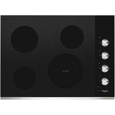 Whirlpool WCE55US0HS 30 inch 4 Burner Electric Cooktop | Electronic Express