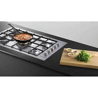 Fisher & Paykel Series 9 36 inch Stainless Steel 5 Burner Gas Cooktop | Electronic Express