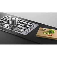 Fisher & Paykel Series 9 36 inch Stainless Steel 5 Burner Gas Cooktop | Electronic Express