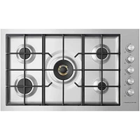 Fisher & Paykel CG365DNGRX2_N 36 inch Natural Gas Cooktop | Electronic Express