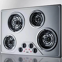 Summit CR430SS 30 inch Electric Coil Cooktop | Electronic Express