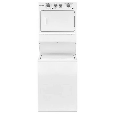 Whirlpool WET4027HW 3.5 Cu. Ft. White Electric Washer/Dryer Stacked Laundry Center | Electronic Express