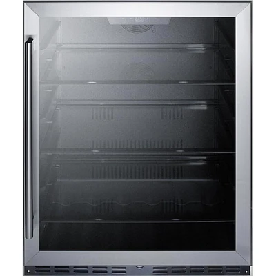 Summit 5.0 Cu. Ft. Black Stainless Counter Depth Compact Refrigerator | Electronic Express
