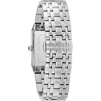 Bulova 96D145 Mens Quadra Silver Watch | Electronic Express