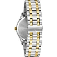 Bulova 98D130 Mens Classic Silver and Gold Watch | Electronic Express