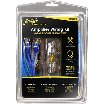 Stinger SS1200XS 4GA Copper 1200W Complete Wiring Kit | Electronic Express