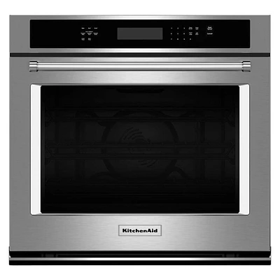 KitchenAid KOSE507ESS 27 inch Stainless Single Wall Oven | Electronic Express
