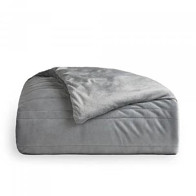 Malouf Queen Anchor 15lb Weighted Blanket - Ash Grey | Electronic Express