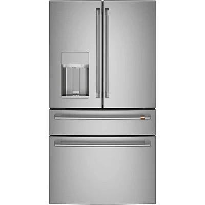 Cafe 27.6 Cu.Ft. Stainless 4-Door French Door Refrigerator | Electronic Express