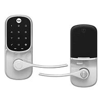 Yale YRL256CBA619 Assure Smart Touchscreen Lever Lock - Nickel | Electronic Express