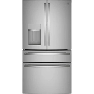 G.E. Profile PVD28BYNFS 27.6 Cu.Ft. Stainless French Door Smart Refrigerator | Electronic Express