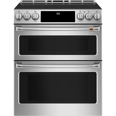 Cafe CHS950P2MS1 6.7 Cu.Ft. Stainless Double-Oven Electric Range | Electronic Express