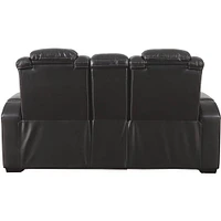 Ashley 3700318 Party Time Power Reclining Loveseat with Console | Electronic Express