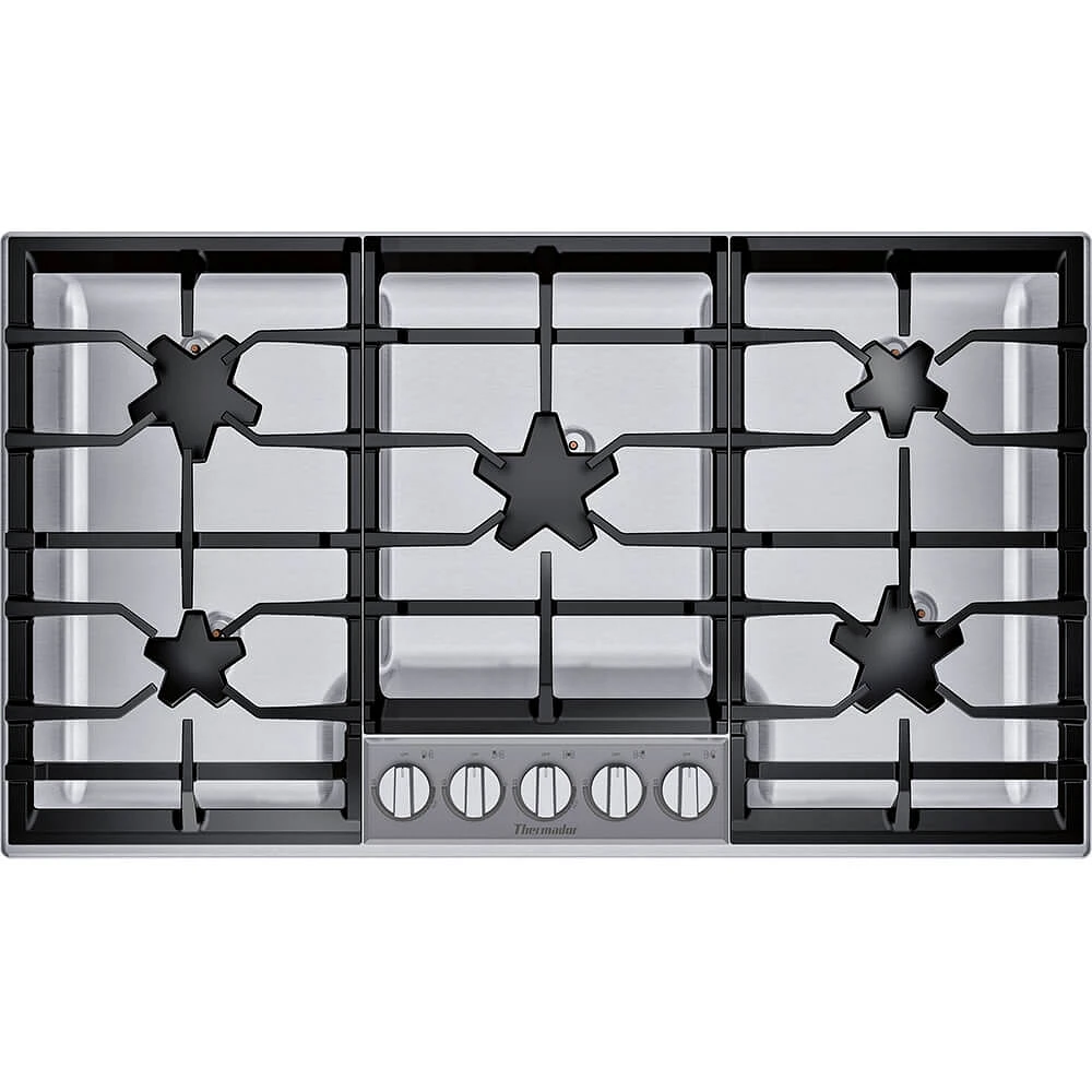 Thermador SGSXP365TS 36 inch Stainless 5 Burner Masterpiece Series Gas Cooktop | Electronic Express