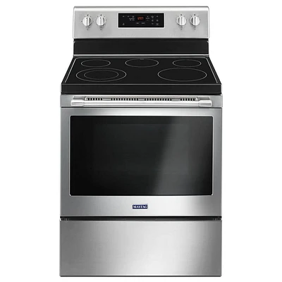 Maytag MER6600FZ 5.3 Cu.Ft. Stainless Freestanding Electric Range | Electronic Express