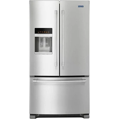 Maytag MFI2570FEZ 25 Cu.Ft. Stainless French Door Refrigerator | Electronic Express
