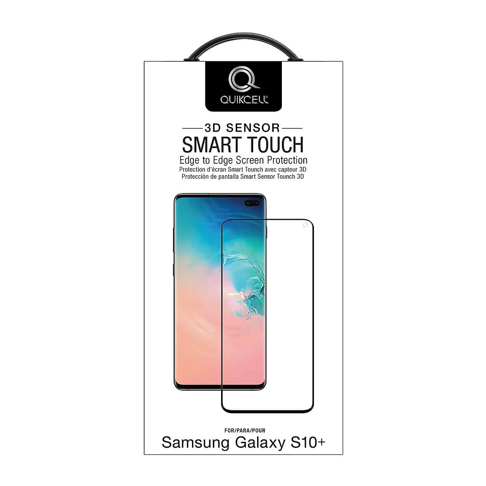 Quikcell QFLXS10P Tempered Glass Screen Protector - Samsung S10 Plus | Electronic Express