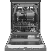 GE GPT225SSLSS 58 dBA Stainless Portable Dishwasher | Electronic Express