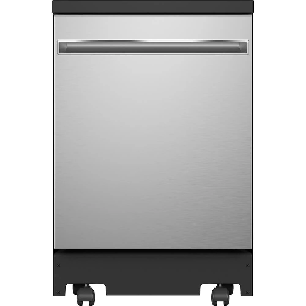 GE GPT225SSLSS 58 dBA Stainless Portable Dishwasher | Electronic Express