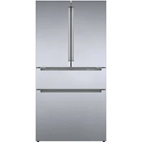 Bosch B36CL80ENS 21 Cu.Ft. Stainless French Door Refrigerator | Electronic Express