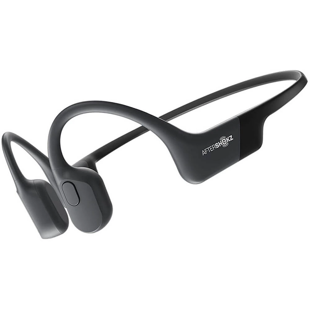 AfterShokz AS800CB Aeropex Wireless Bone Conduction Headphones - Black | Electronic Express