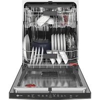 GE PDP715SBNTS 45 dBA Black Stainless Dishwasher with Hidden Controls | Electronic Express