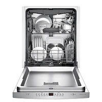 Bosch SHSM63W55N 44 dBA Stainless Steel Integrated Dishwasher | Electronic Express