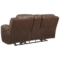 Ashley 3990494 Stoneland Reclining Loveseat - Chocolate | Electronic Express