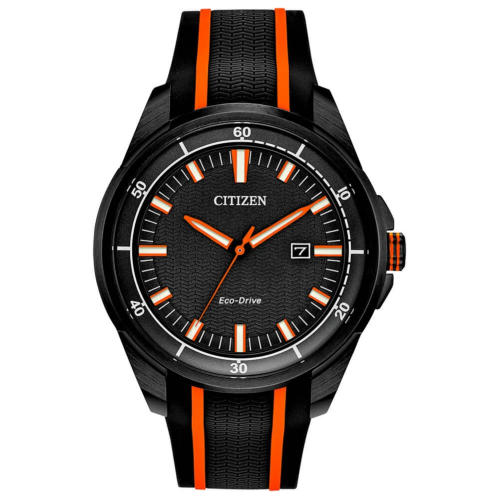 Citizen AW160801E Drive - Black/Orange | Electronic Express