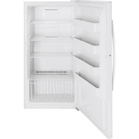 GE FUF17SMRWW 17.3 Cu.Ft. White Upright Freezer | Electronic Express