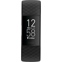 Fitbit FB417BKBK Charge 4 Fitness Wristband - Black / Black | Electronic Express