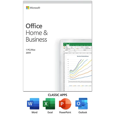 Microsoft T5D03341 Microsoft 365 Home & Business 2019 (1-User License) | Electronic Express