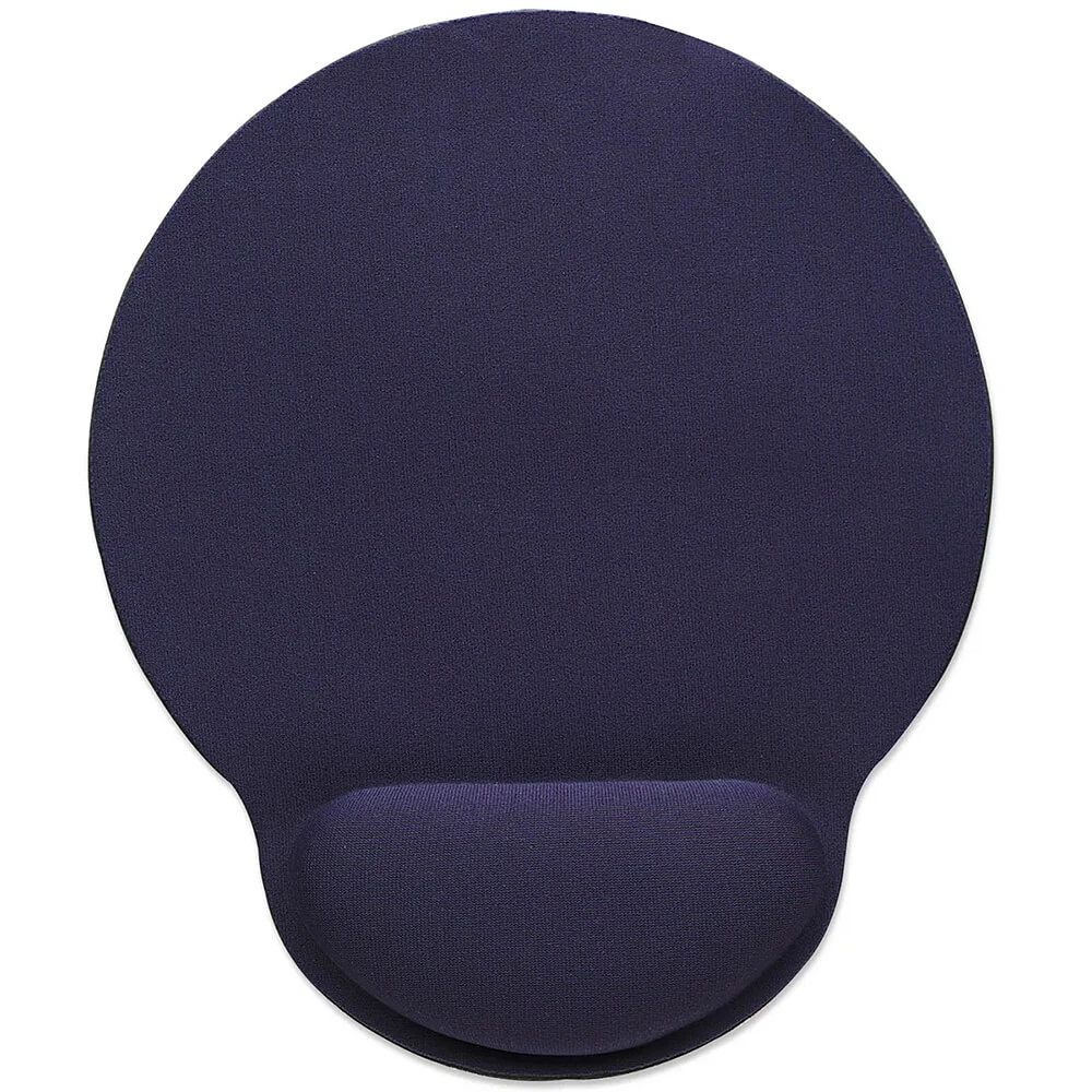 manhattan 434386 Wrist-Rest Mouse Pad - Blue | Electronic Express