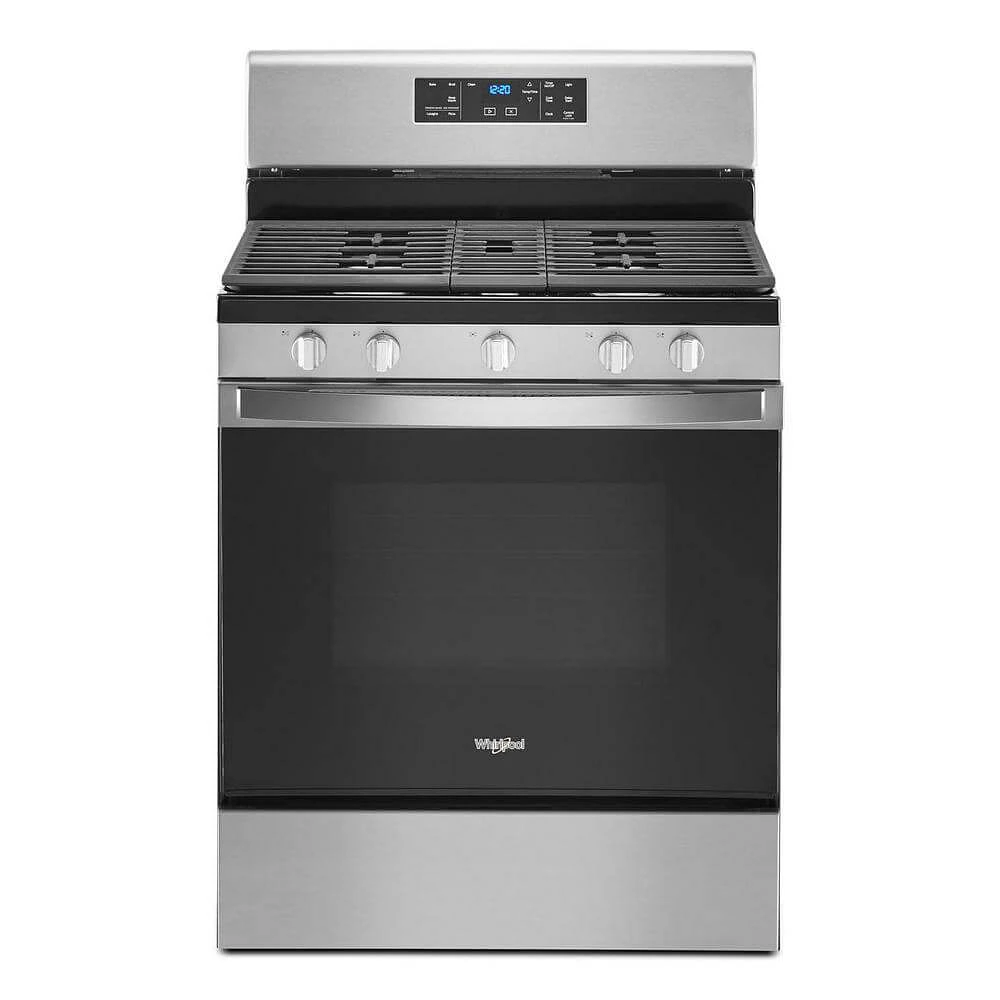 Whirlpool-5-0-Cu-Ft-Stainless-Freestanding-Gas-Range | Electronic Express