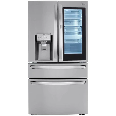 LG 23 Cu.Ft. Stainless French Door Smart Refrigerator | Electronic Express