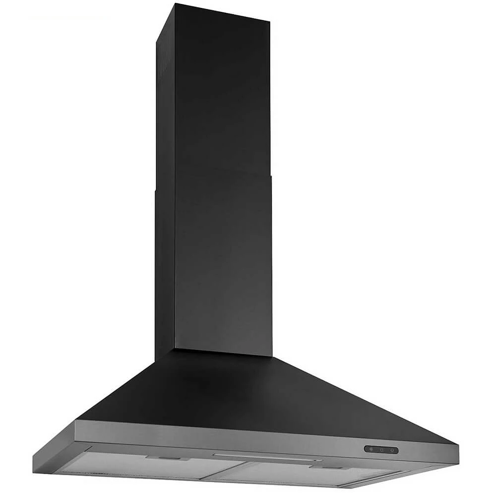 Broan EW4830BLS 30 inch Convertible Black Stainless Chimney Range Hood | Electronic Express