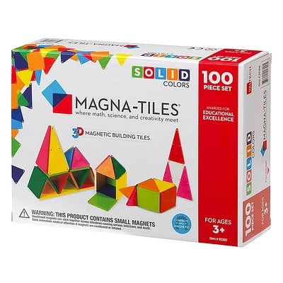 Magna-Tiles 02300 Solid Colors 100-Piece Set | Electronic Express