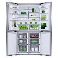 Fisher & Paykel RF203QUVX1 18.9 Cu.Ft. Stainless French Door Refrigerator | Electronic Express