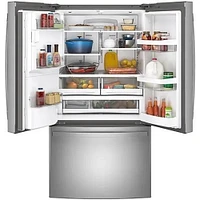 GE GFE28GYNFS 27.7 Cu.Ft. Stainless French Door Refrigerator | Electronic Express